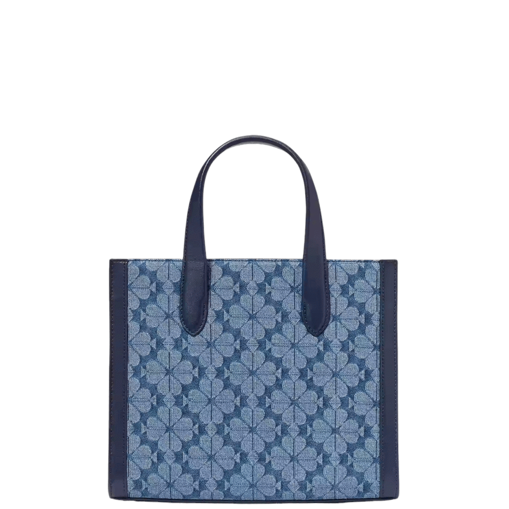 Kate Spade New York Flower Jacquard Denim Manhattan Small Tote